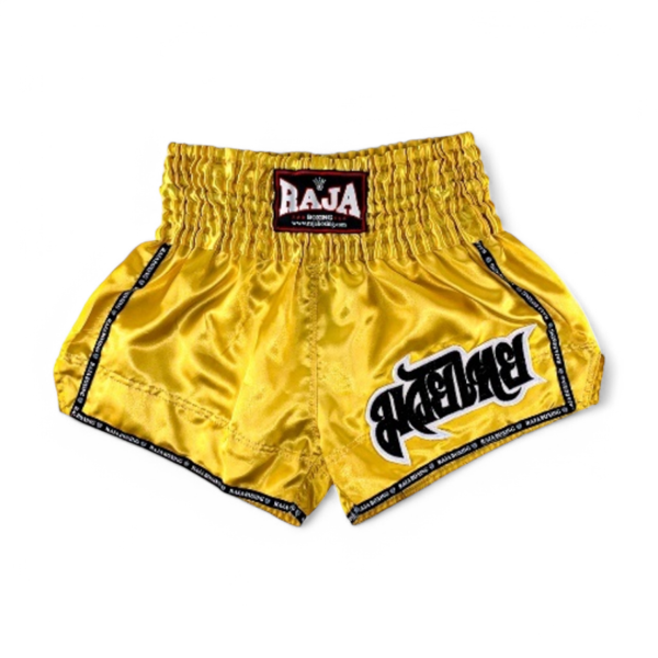 RAJA ラジャ キックパンツ ムエタイ ショーツ RTB29-4 RAJA MuayThai Shorts (Yellow) イエロー